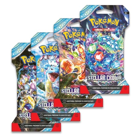 Pokemon Card Stellar Crown Sleeved Booster Pack (random pack design)