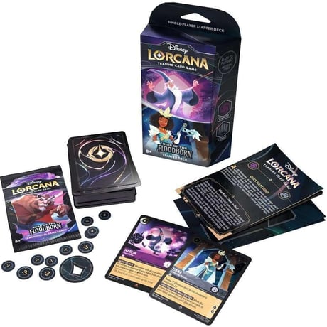 ディズニー LORCANA Rise of the Floodborn Starter Deck マーリン & ティアナ