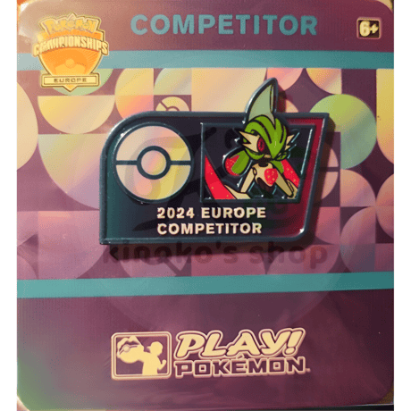 ポケモンカード 2024 Europe International Championships 選手用ピン【テツノブジン】