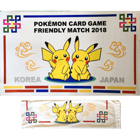 Pokemon Card 2018 Japan-Korea Friendly Game Playmat [With outer bag]