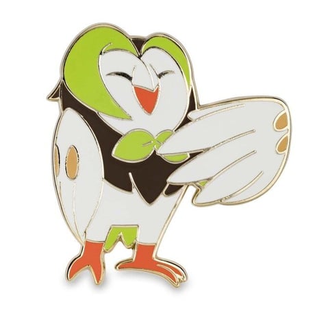 Pokémon Center exclusive: Dartrix, Litten, and Oshawott pins