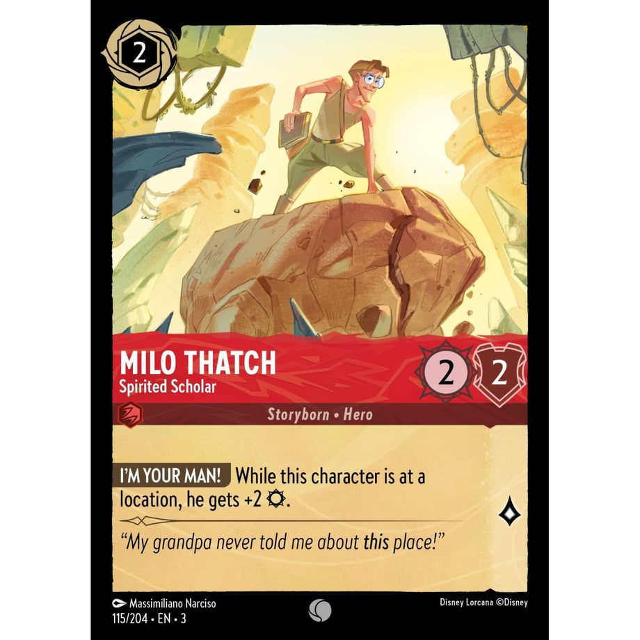 LORCANA Milo Thatch [Common] / Milo Thatch (Spirited Scholar) - 115/204-EN-3