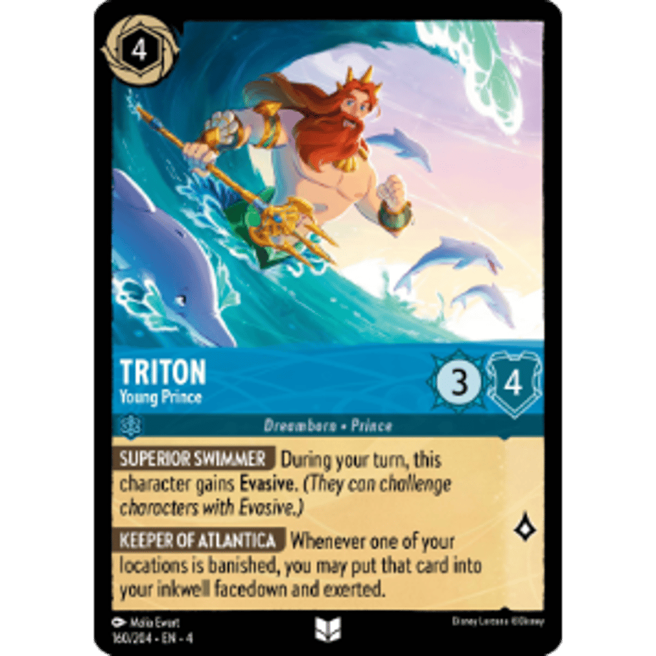 LORCANA Triton (Uncommon) / Triton (Young Prince) - 160/204-EN-4