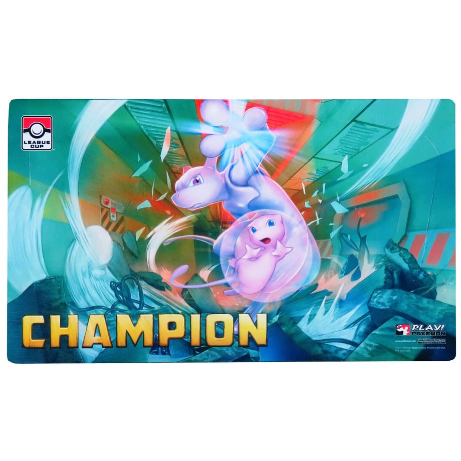 Pokemon Card 2019 League Cups Mew &amp; Mewtwo Playmat