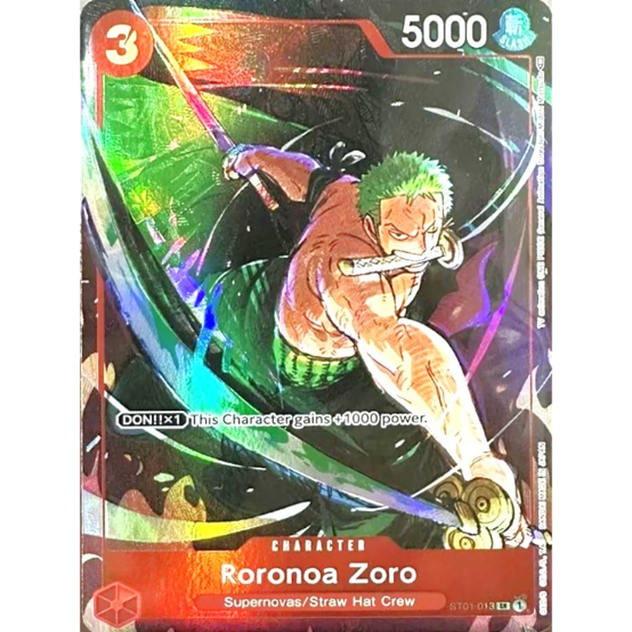 [English version] One Piece card, overseas limited edition Roronoa Zoro [Parallel] / Roronoa Zoro (English ST01-013)