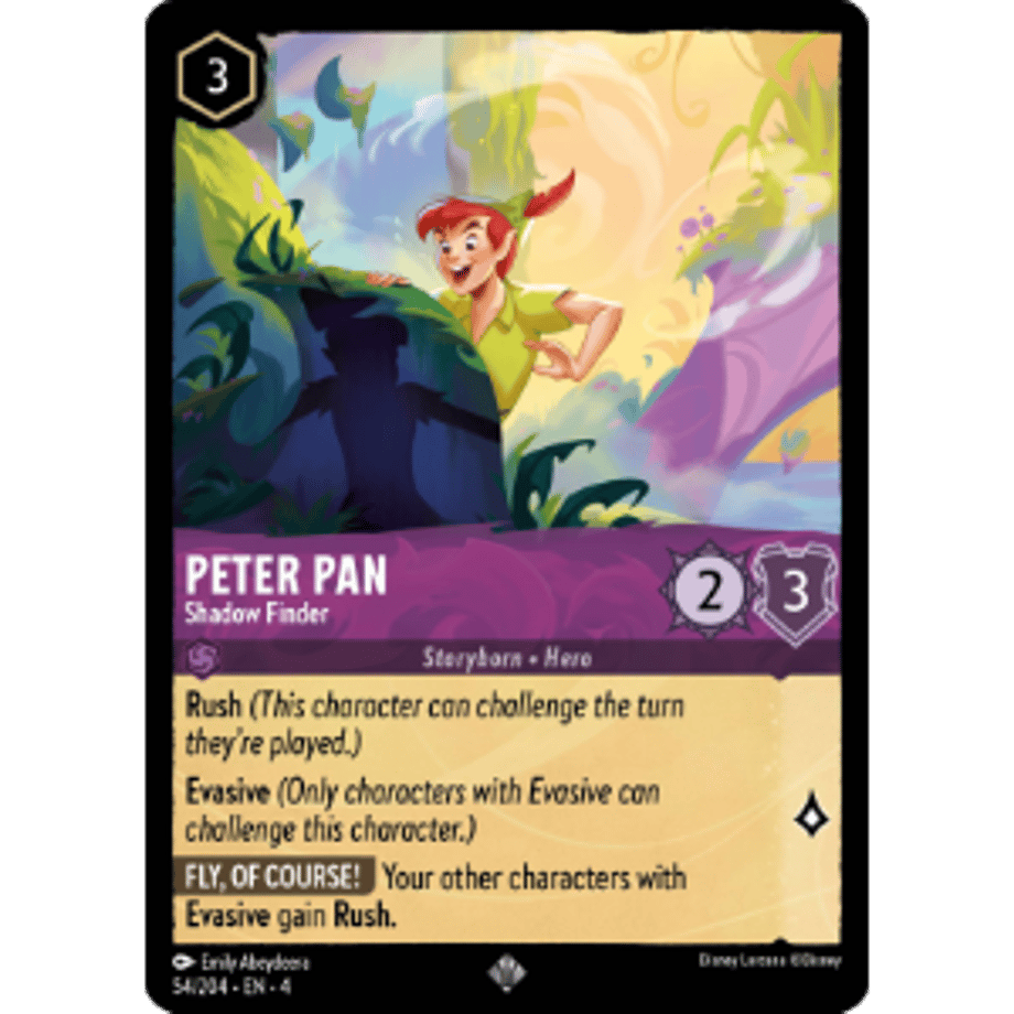 LORCANA Peter Pan [Super Rare] / Peter Pan (Shadow Finder) - 54/204-EN-4