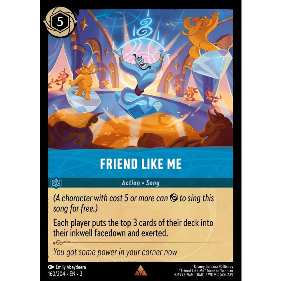 LORCANA Friend Like Me [Rare] / Friend Like Me - 160/204-EN-3