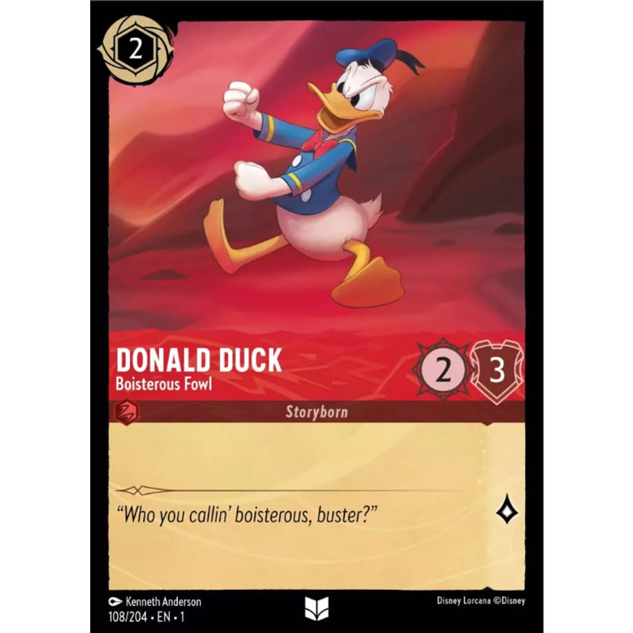 LORCANA Donald Duck (Boisterous Fowl) - 108/204-EN-1