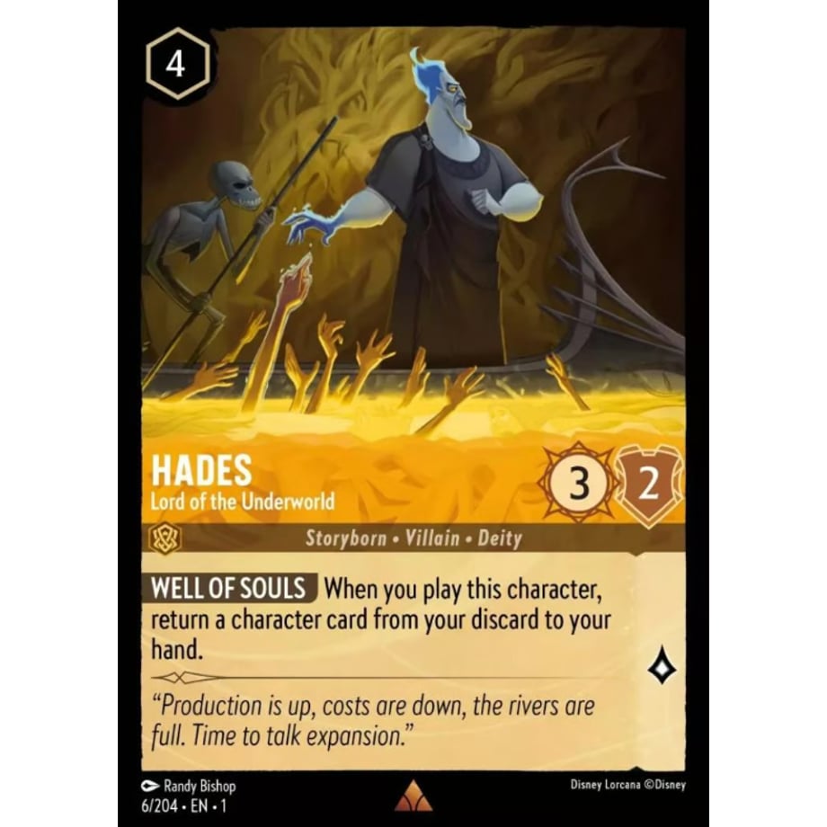 LORCANA Hades (Lord of the Underworld) - 6/204-EN-1