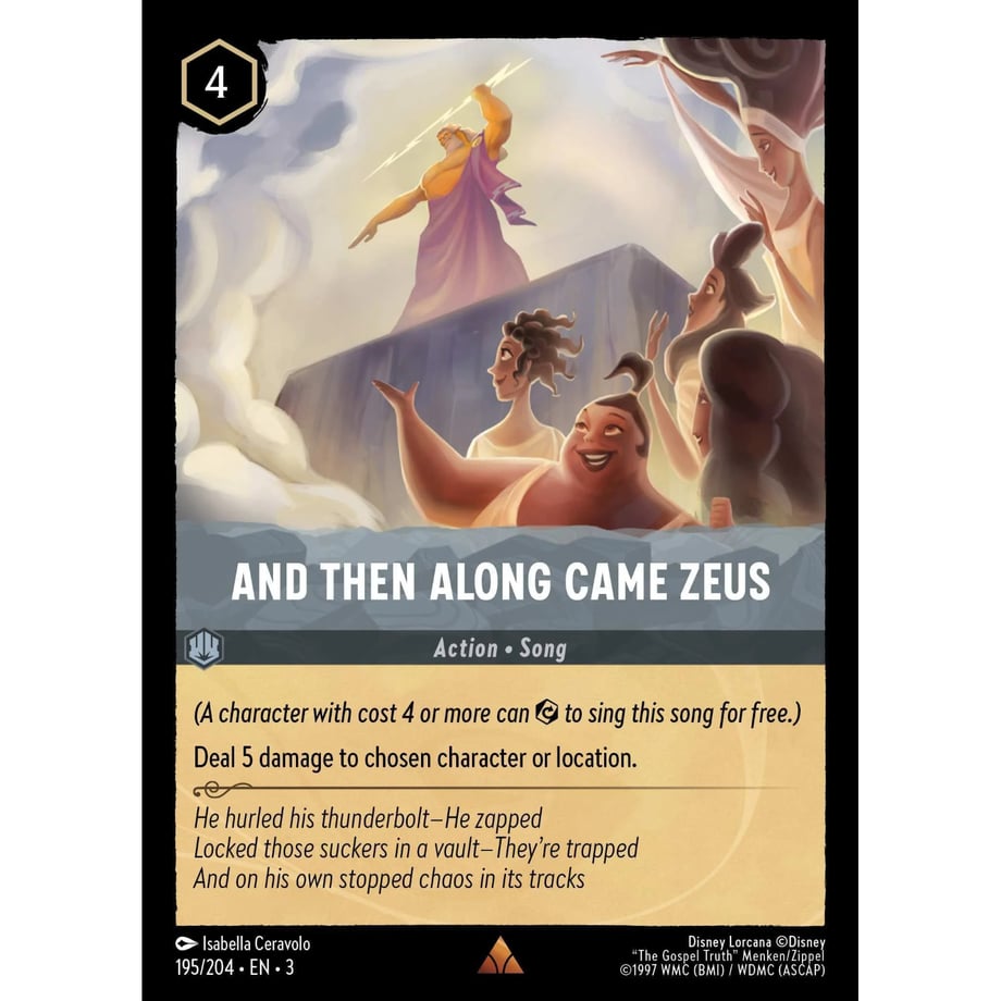 LORCANA And Then Along Came Zeus - 195/204-EN-3