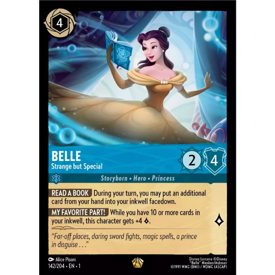 LORCANA Belle [Legendary] / Belle (Strange but Special) - 142/204-EN-1