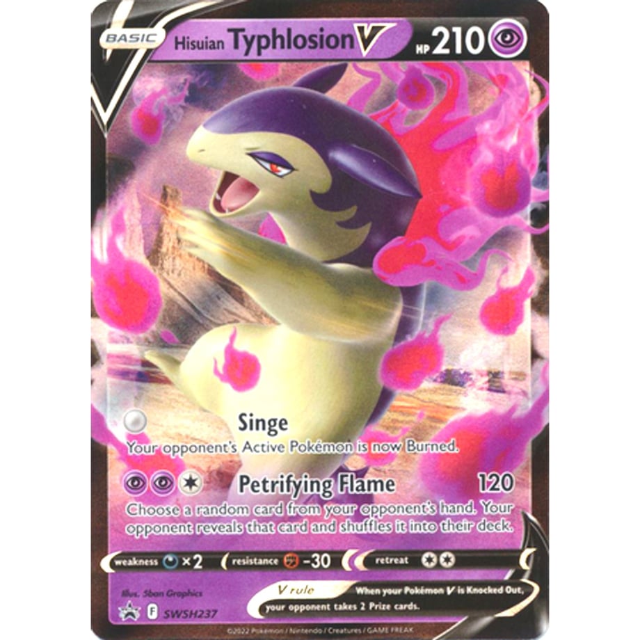 Hisuian Typhlosion V (RR version) [P] / Hisuian Typhlosion V - Sword &amp; Shield Promo Cards (SWSH237)