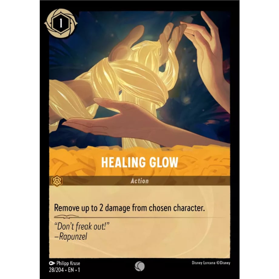 LORCANA 癒しの光【コモン】 / Healing Glow - 28/204-EN-1(Foil)