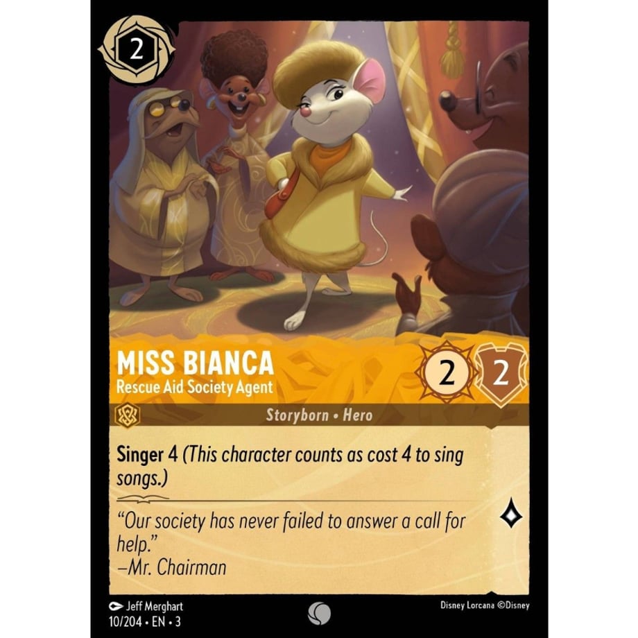 LORCANA Miss Bianca [Common] / Miss Bianca (Rescue Aid Society Agent) - 10/204-EN-3