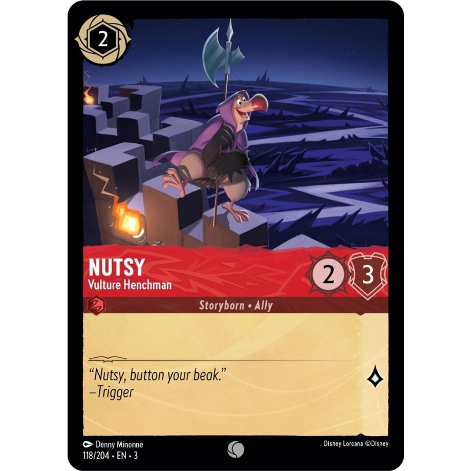 LORCANA Nutsy [Common] / Nutsy (Vulture Henchman) - 118/204-EN-3