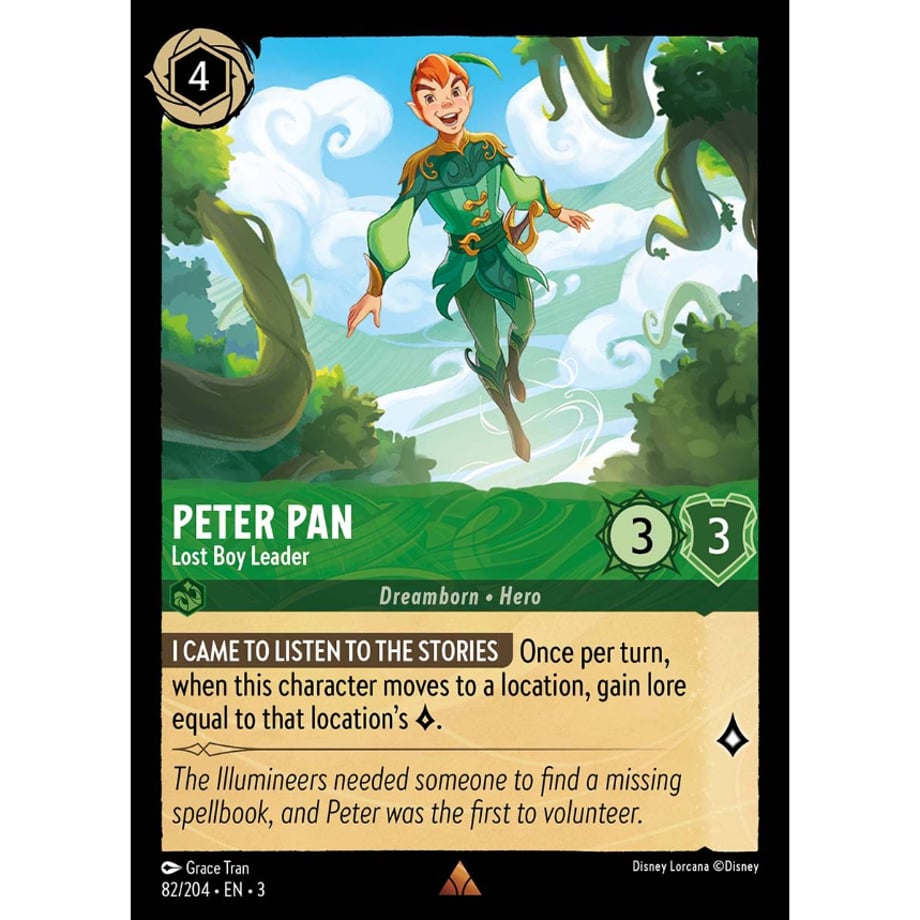 LORCANA Peter Pan [Rare] / Peter Pan (Lost Boy Leader) - 82/204-EN-3