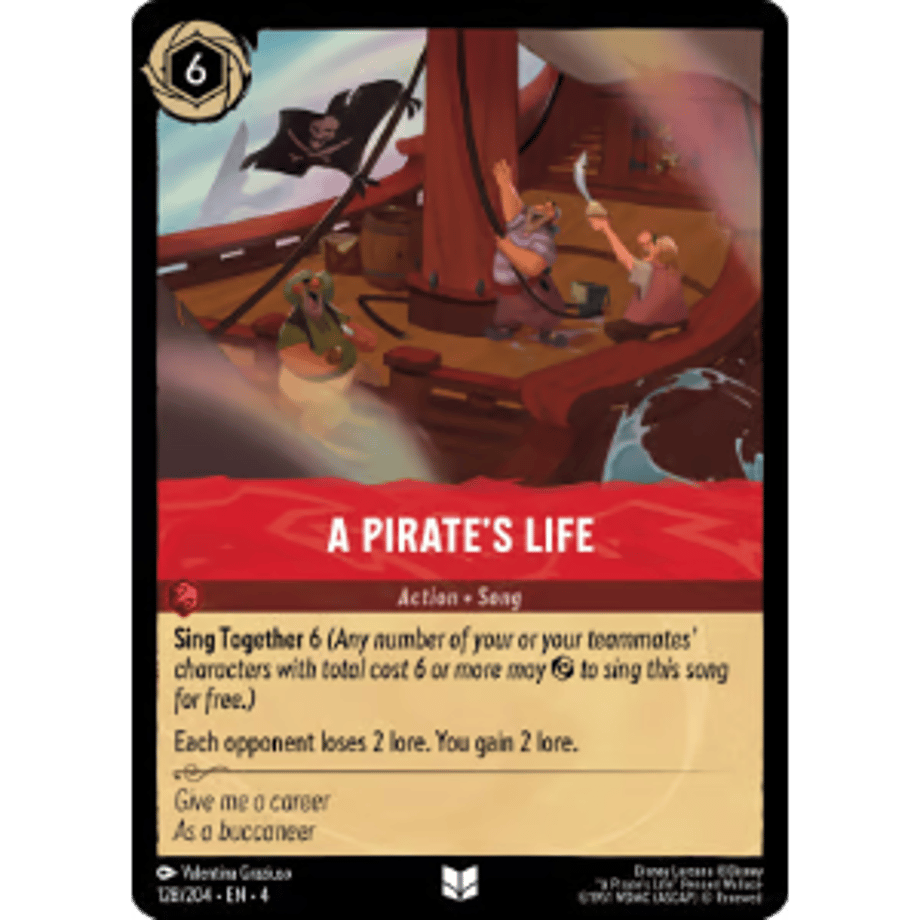 LORCANA A Pirate's Life [Uncommon] / A Pirate's Life - 128/204-EN-4