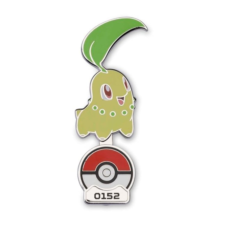 Pokémon Center Exclusive Chikorita Standing Pin