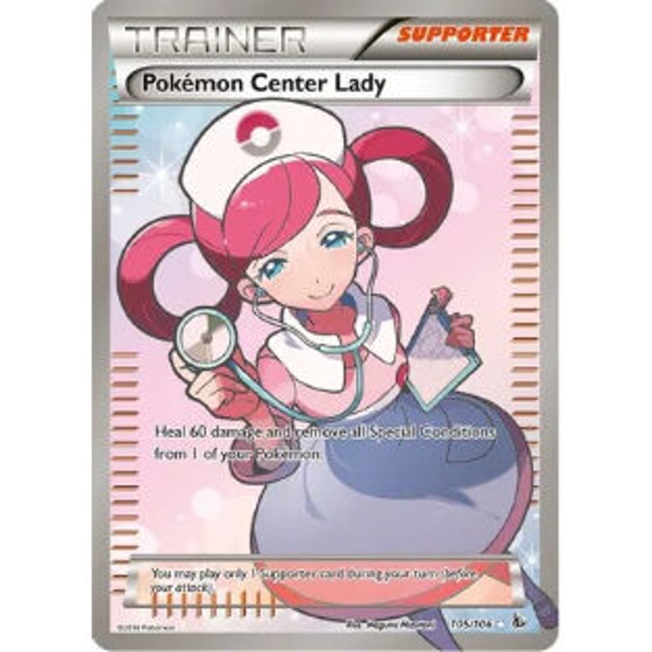 Pokemon Center Lady - Flashfire (105/106)