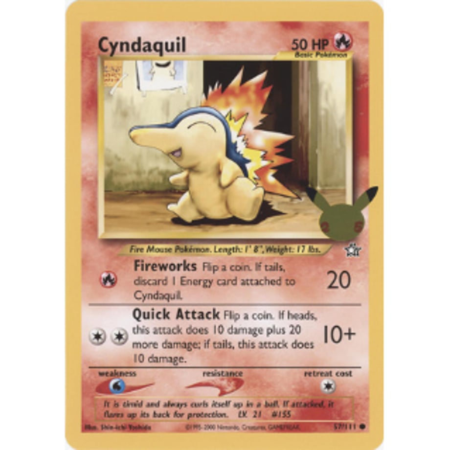 [Jumbo Card] Cyndaquil 57/111 [Regular Size (134mm x 187mm)]