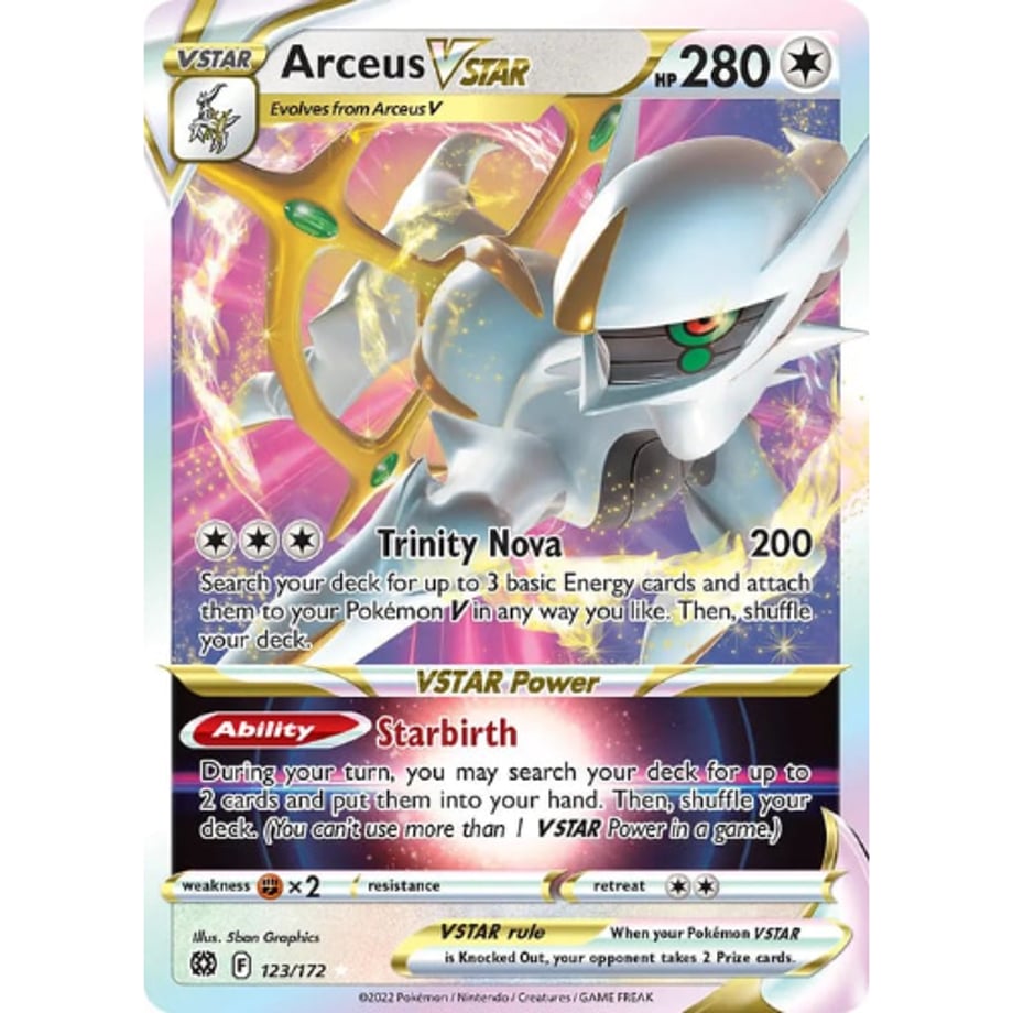 [Jumbo Card] Arceus VSTAR 123/172 [Normal Size (134mm x 187mm)]