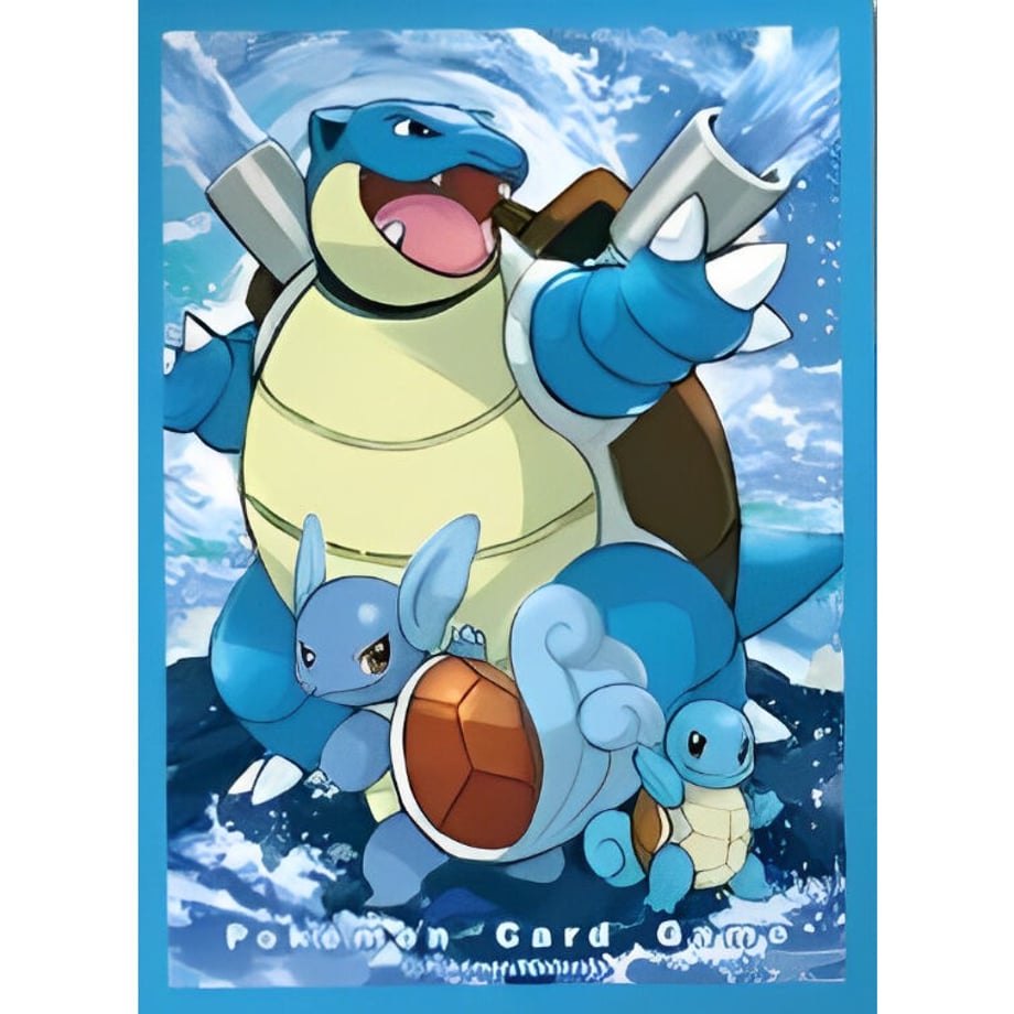 [Rose] Japanese Edition Pokemon Center Exclusive Premium Mat Evolution Lineage Blastoise Sleeve (2020)