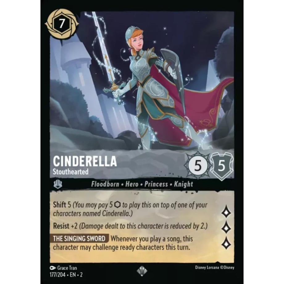 LORCANA Cinderella [Super Rare] / Cinderella (Stouthearted) - 177/204-EN-2