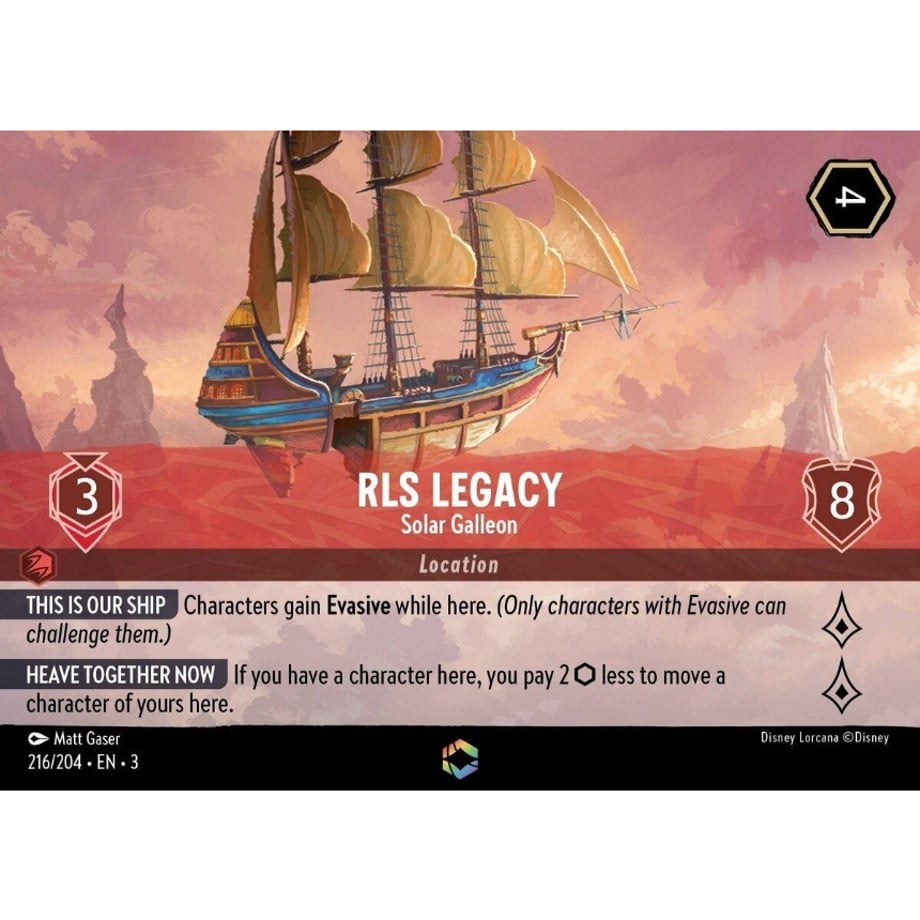 LORCANA RLS Legacy [Enchanted] / RLS Legacy (Solar Galleon) - 216/204-EN-3