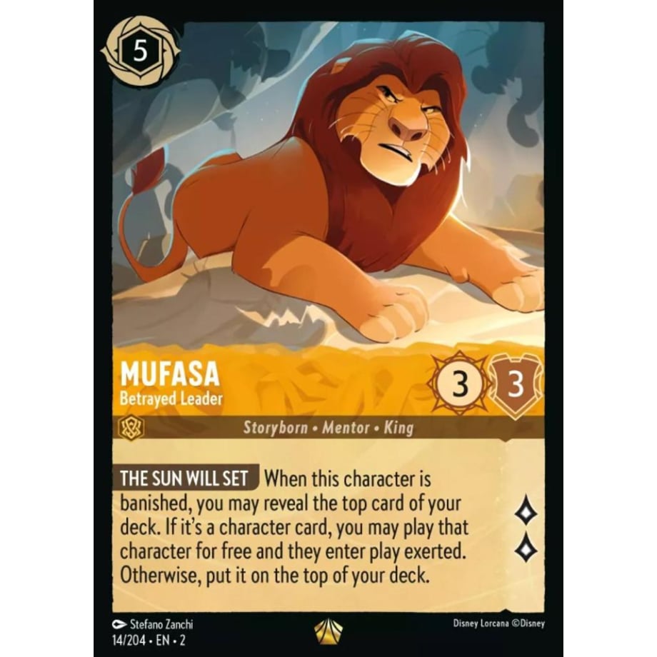 LORCANA Mufasa [Legendary] / Mufasa (Betrayed Leader) - 14/204-EN-2