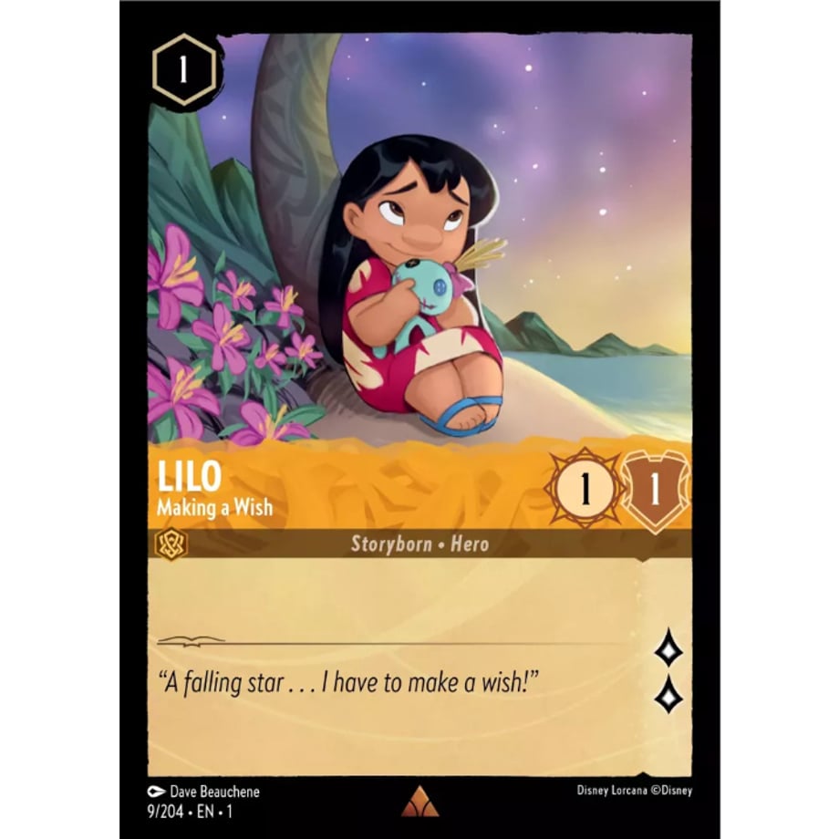 LORCANA Lilo [Rare] / Lilo (Making a Wish) - 9/204-EN-1(Foil)