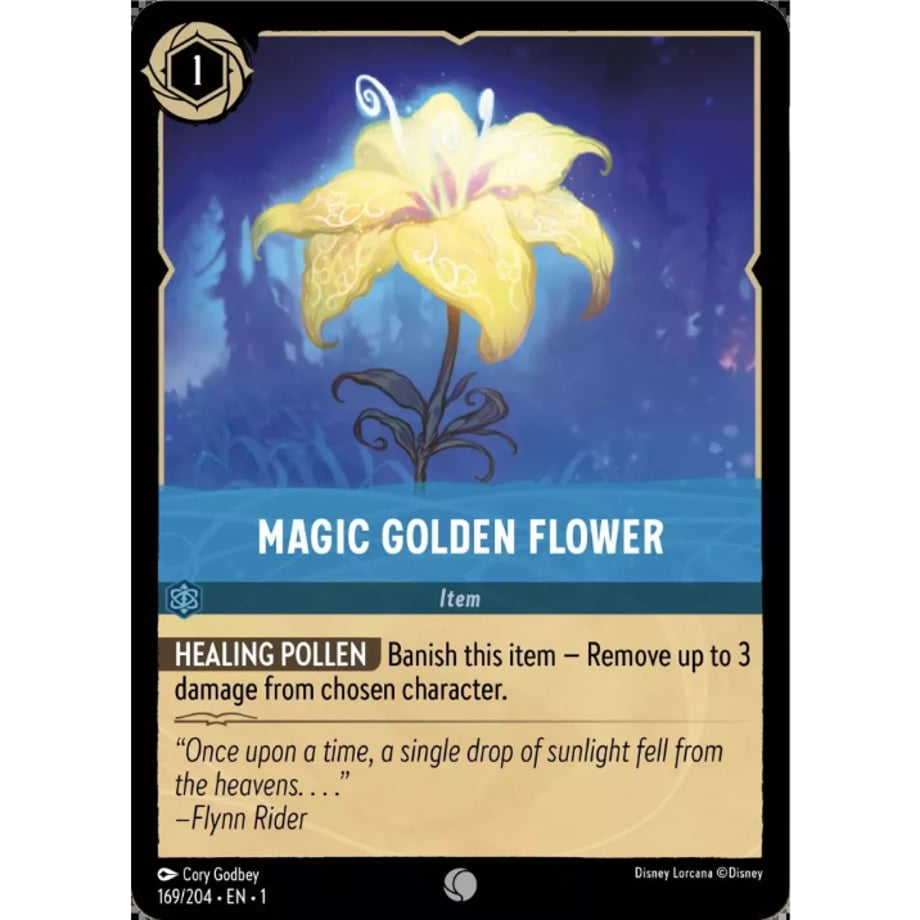 LORCANA 金色の魔法の花【コモン】 / Magic Golden Flower - 169/204-EN-1(Foil)