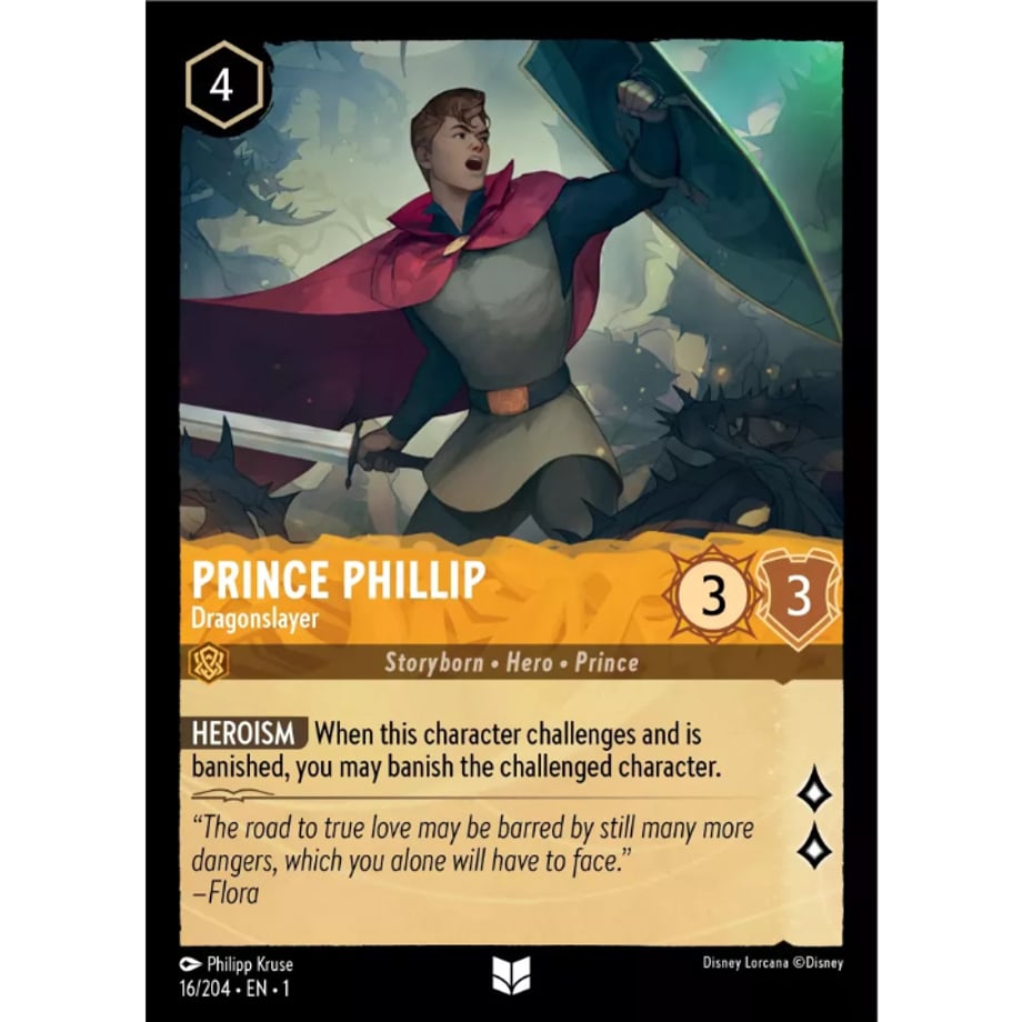 LORCANA Prince Phillip (Dragonslayer) - 16/204-EN-1