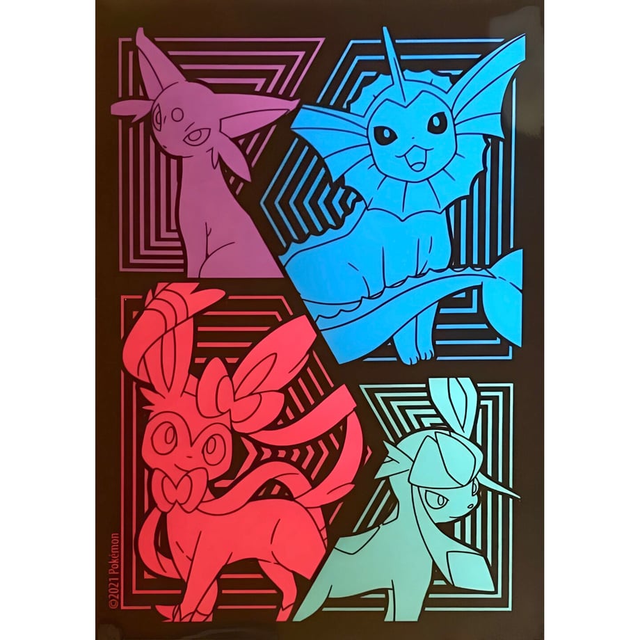 [Rose] Evolving Skies Elite Trainer Box (Vaporeon, Espeon, Glaceon, Sylveon) Sleeves (2021)