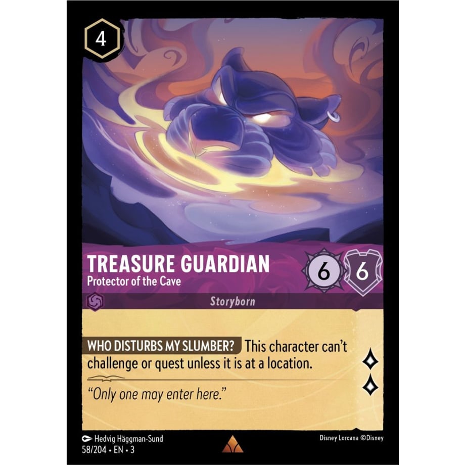 LORCANA Treasure Guardian (Protector of the Cave) - 58/204-EN-3