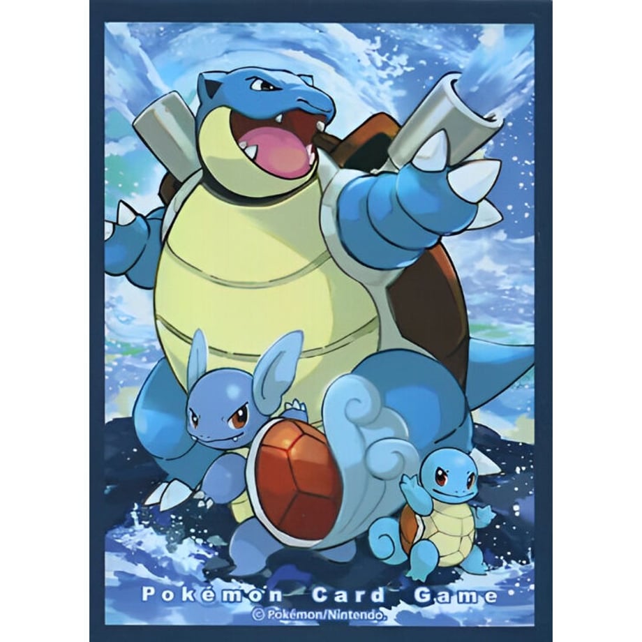 [Rose] Japanese version Pokemon Center exclusive Evolution Lineage Blastoise Sleeve (2019)