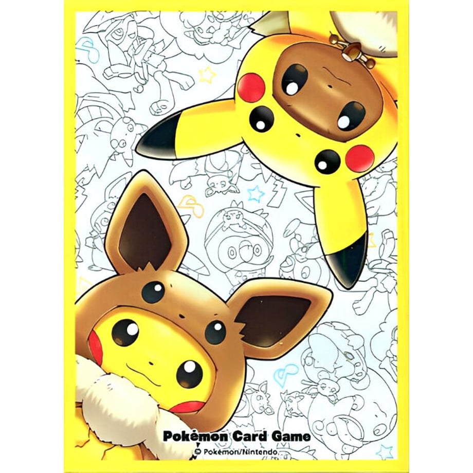 [Rose] Japanese Pokemon Center Exclusive FAN OF PIKACHU &amp; EIEVUI Sleeve (2019)