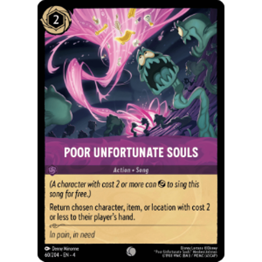 LORCANA 哀れで不幸な魂たち【コモン】 / Poor Unfortunate Souls - 60/204-EN-4