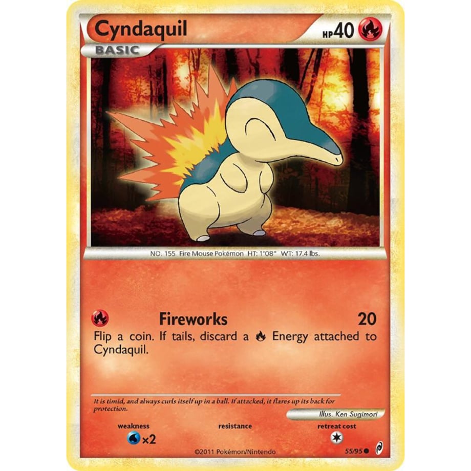 Cyndaquil [Original Sparkly Card Random Gift Campaign Promo Design] / Cyndaquil - Call of Legends (55/95)