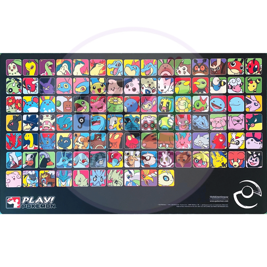 Pokemon Card 2024 Professor Program Johto (Black) Playmat [Redistribution Edition]