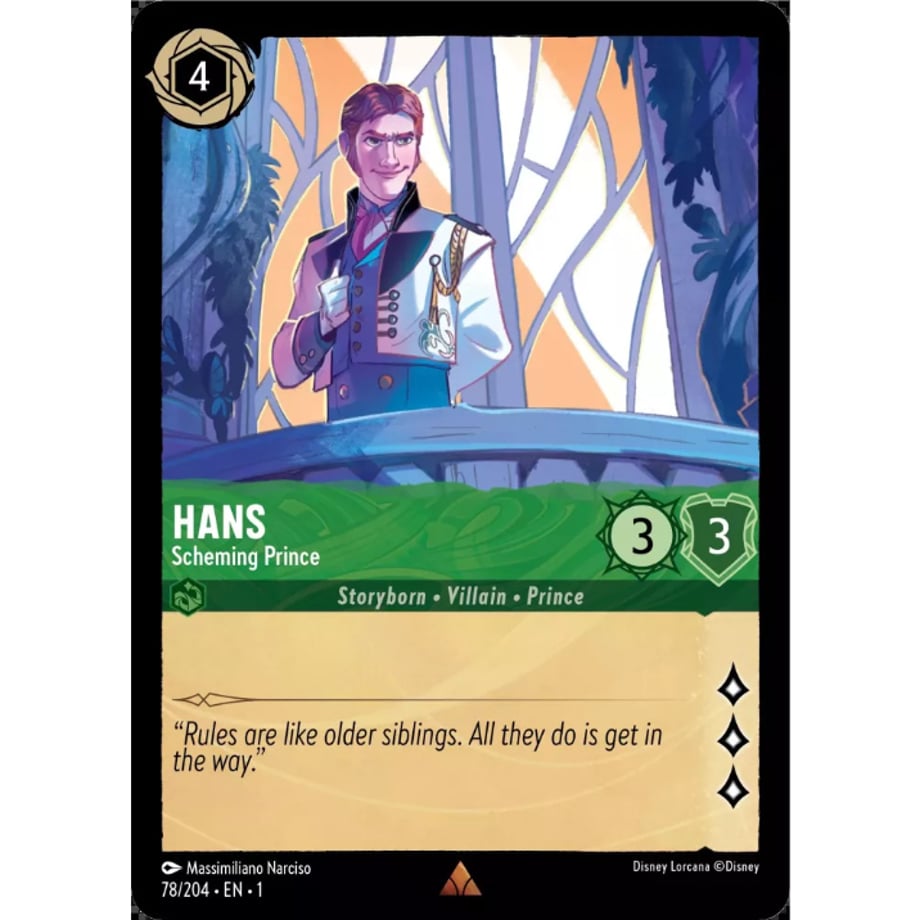 LORCANA Prince Hans (Rare) - 78/204-EN-1(Foil)