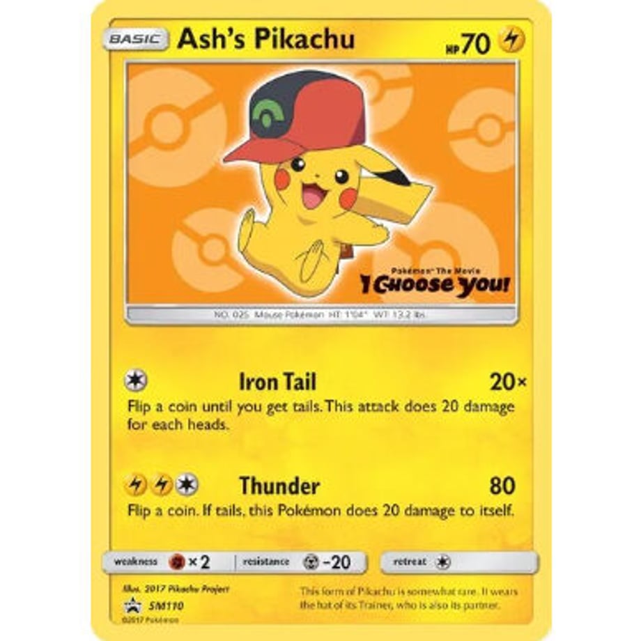 Ash's Pikachu (Hoenn Cap ver.) / Ash's Pikachu - SM Promos (SM110)