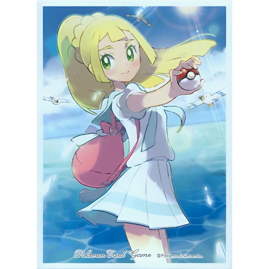 [Rose] Japanese version Pokemon Center exclusive Ganbare Lillie (white frame) [First edition] Sleeve (2017)