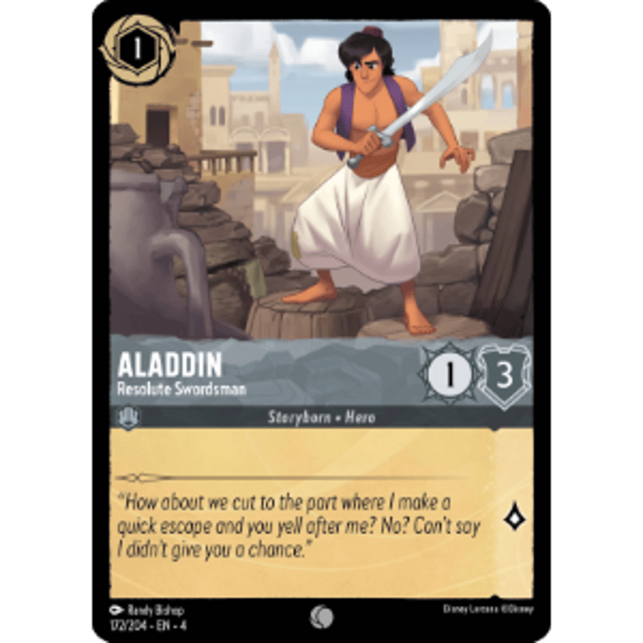 LORCANA Aladdin (Resolute Swordsman) - 172/204-EN-4