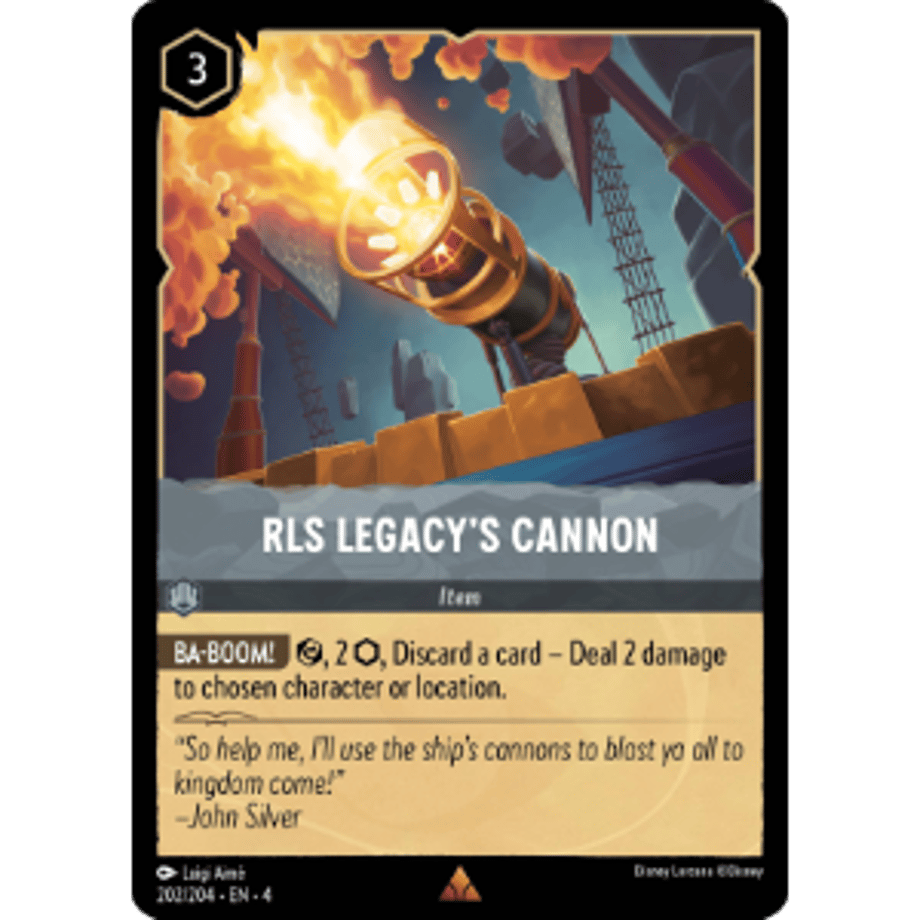 LORCANA RLS レガシーの大砲【レア】 / RLS Legacy's Cannon - 202/204-EN-4