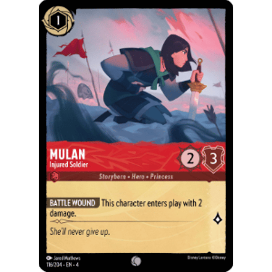 LORCANA Mulan (Injured Soldier) - 116/204-EN-4