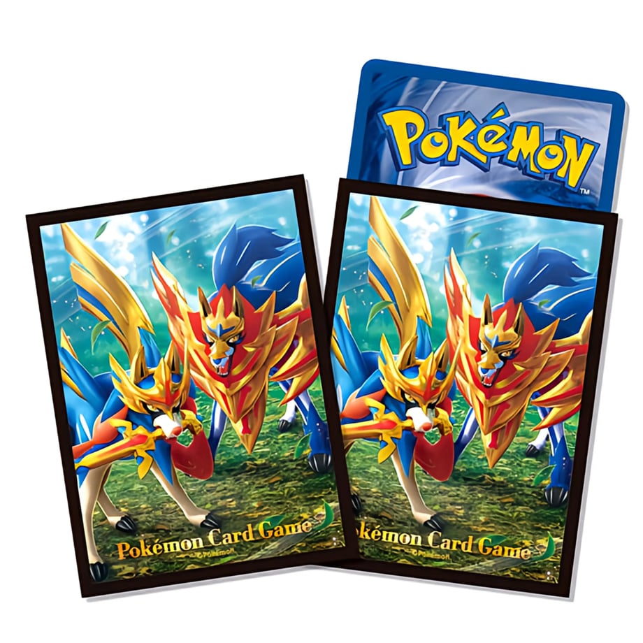 Asia-exclusive Sword &amp; Shield SETA Pack Pattern Sleeves (Zacian &amp; Zamazenta) (64 pieces)