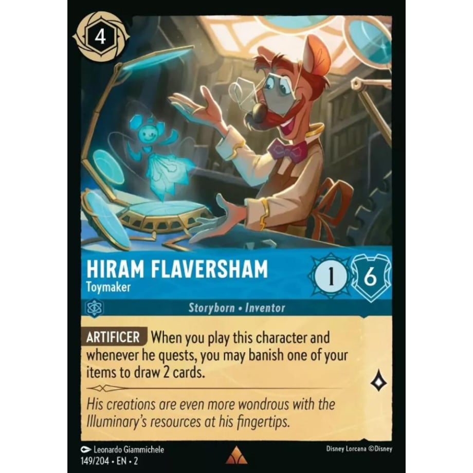 LORCANA Hiram Flaversham [Rare] / Hiram Flaversham (Toymaker) - 149/204-EN-2