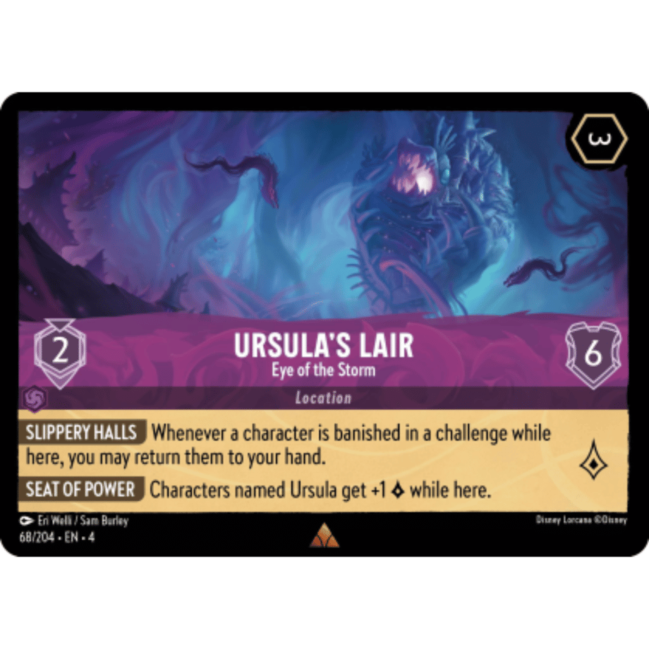 LORCANA アースラの隠れ家【レア】 / Ursula's Lair (Eye of the Storm) - 68/204-EN-4