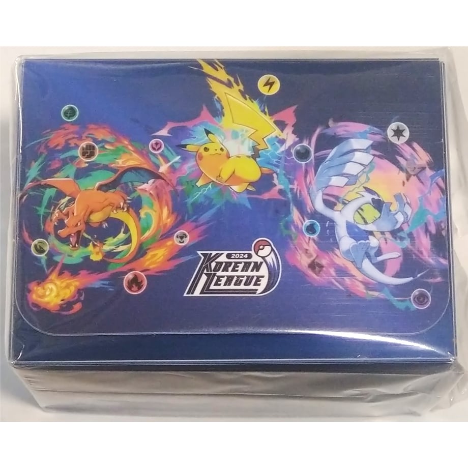 Korea Tournament Exclusive 2024 Korean League TOP16 Pikachu, Charizard, and Lugia Deck Box