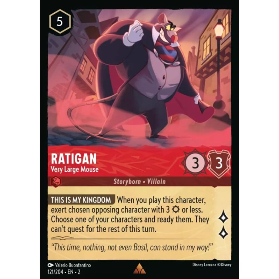 LORCANA Ratigan (Very Large Mouse) - 121/204-EN-2